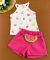 Conjunto Kukiê Infantil Menina Regata Shorts Sarja 96684