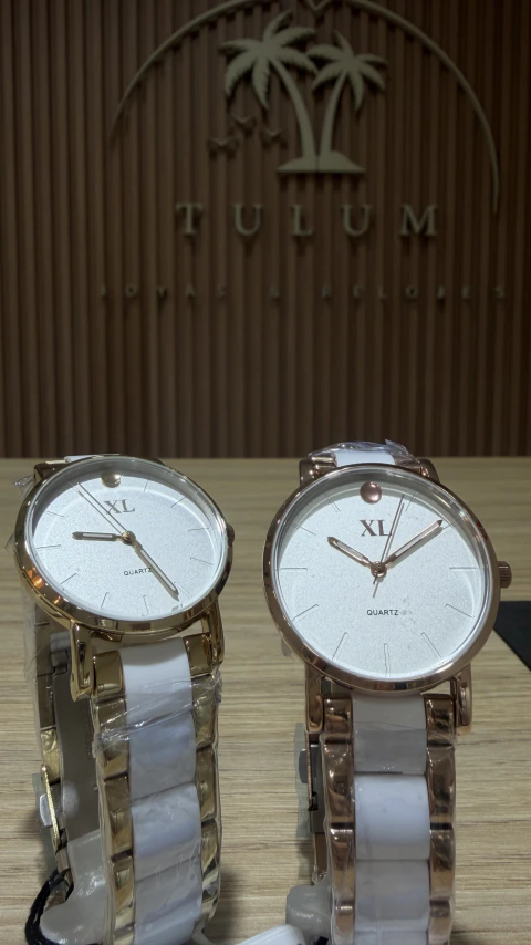 Reloj XL Extra Large Mujer Timewear – Colección Classic Steel & White Ceramic Minimal