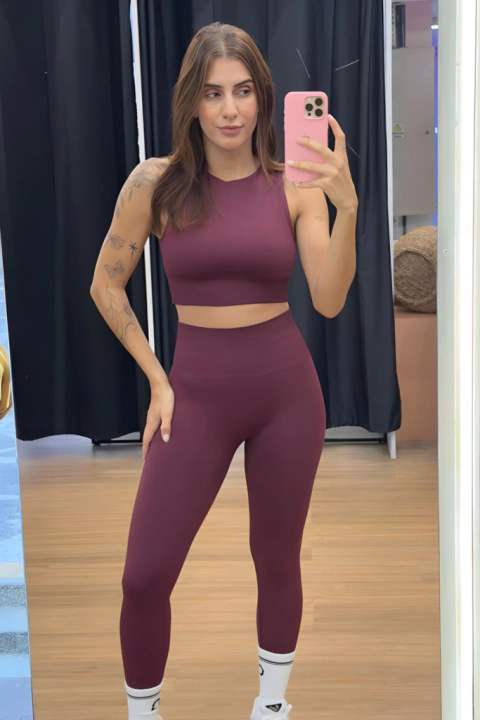 CONJUNTO LEGGING EMPINA SEAMLESS FREE FIT - Jofitness