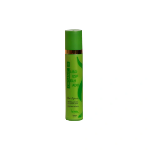  Spray Liso Espelhado Organic Hair La'Bella 300ml - frasco verde com válvula spray