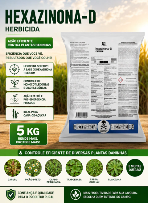 Hexazinona-D Nortox Herbicida – 5Kg