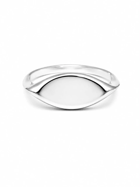 Anel Masculino Liso Prata 925