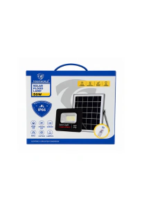 Proyector LED Solar 50W Luz Fría para Exterior - Jortan