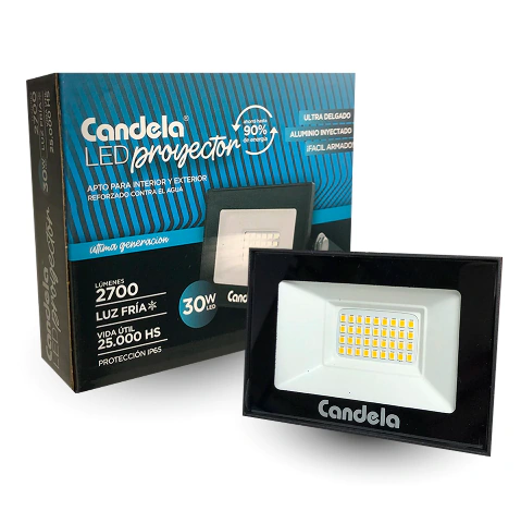 Proyector LED 30w Luz Fria - Candela