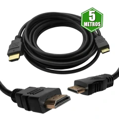 O Cabo HDMI x Mini HDMI de 5 metros da Wincabos é a solução ideal para quem busca conectar dispositivos como câmeras e tablets com qualidade superior
