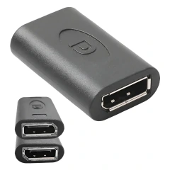 Adaptador emenda Displayport Fêmea x Fêmea para prolongar o alcançe das conexões de vídeo de cabos displayport entre Monitor e Pc