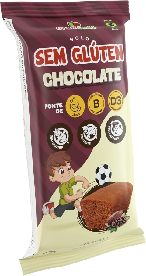 Mini Bolo de Chocolate Grani Amici Sem Glúten Sem Leite 40g