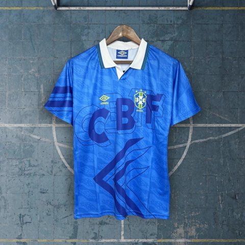 Camiseta Brasil Suplente 1991-93 Manga Corta