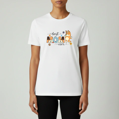 Remera Bluey Best Mom Ever Regalo Especial Día de la Madre - comprar online