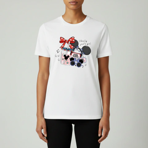 Remera Disney Trip Minnie Ears Literally Just A Girl Cute