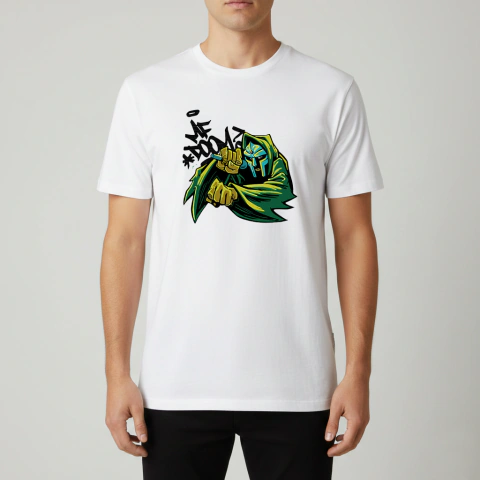Remera MF DOOM Arte Urbano Hip Hop Algodón - comprar online