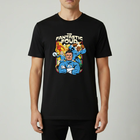 Remera Los Cuatro Fantasticos Comic Marvel Comic Retro