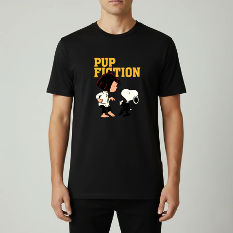 Remera Snoopy Pup Fiction Diseño Cinematográfico - comprar online