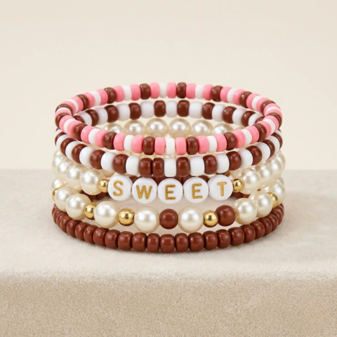 Kit Pulseiras Sweet Love