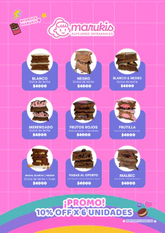 Caja x 6 Alfajores 80grs – Sabores a Elección - comprar online