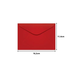 Envelope Carta 114x162 com 100 Vermelho Toquio Scrity - comprar online