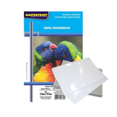 Papel Fotografico Inkjet A4 Glossy 150g 50Fls Masterprint - Caramarela