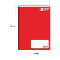 Caderno Brochurão 96F Vermelho Jandaia - Caramarela