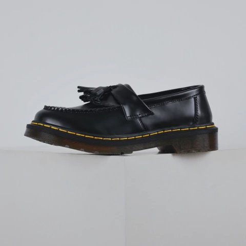 Adrian Yellow Stitch Leather Tassel Loafers - comprar online