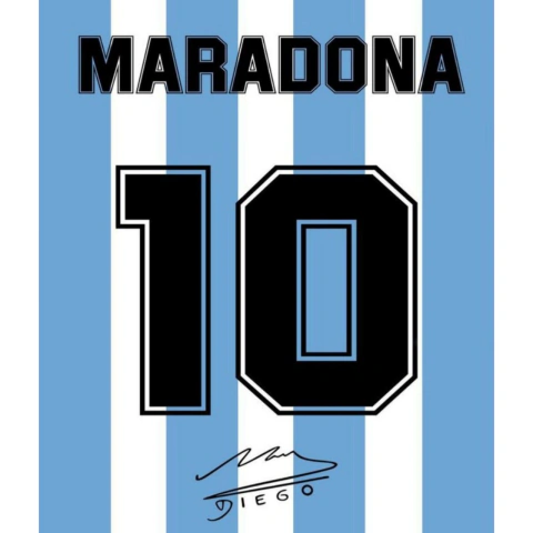 Camiseta ARGENTINA MUNDIAL 1986 MARADONA LOCAL_Versión Retro Manga corta_Talla L - comprar en línea