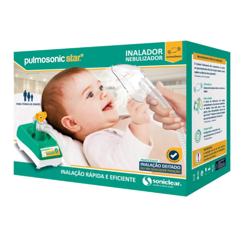 Inalador Nebulizador Ultrassônico Silencioso Pulmosonic Star