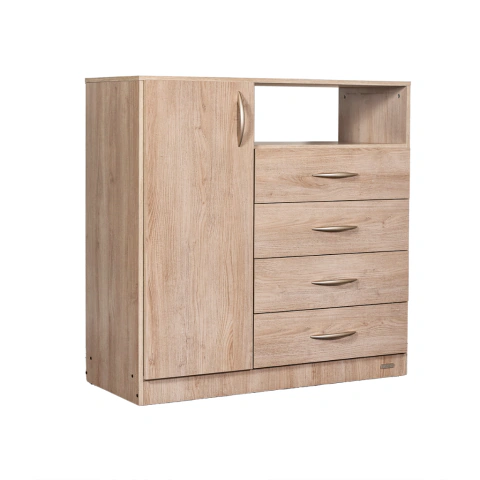 Chiffonier PLATINUM 9210 4 Cajones 1 Puerta SAVANNA