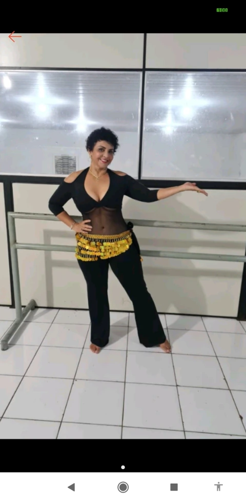 Macacão manga 3/4para aula de dança do ventre