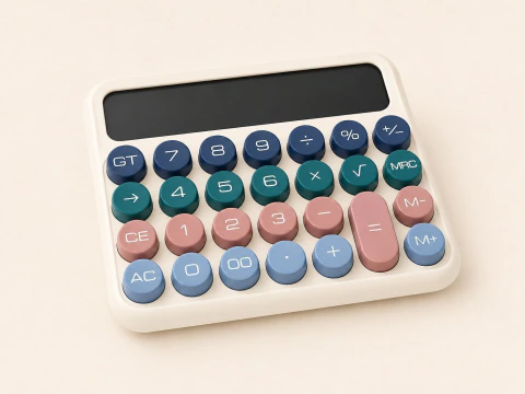 Calculadora Horizontal Vintage Ibi Craft - Senso