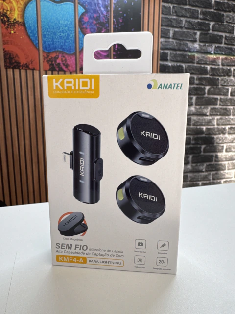 MICROFONE LAPELA SEM FIO KMF4-A - KAIDI