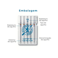 Agulha Dupla Universal 130/705 H ZWI 1.6 SBS - Precision