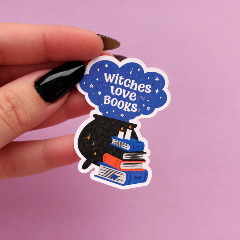 Adesivo Witches Love Books – Halloween Literário