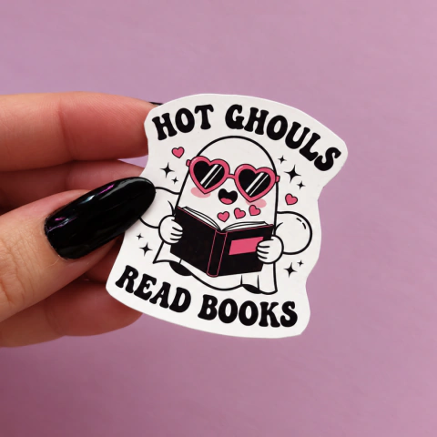 Adesivo Hot Ghouls Read Books – Fantasminha Leitor