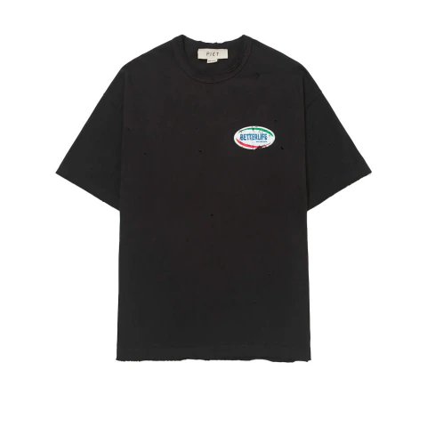 CAMISETA PIET BETTERLIFE DISTRESSED BLACK