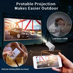Projetor HY300 Original Portátil Smart Android 11 4K Ultra HD HDMI Wifi Bluetooth Alto Falante Embutido - Ponto Loja