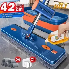 KIT 9 Conjunto De Esfregão E Balde Dobrável De Microfibra Com Raspador De Desaguamento S10 - comprar online