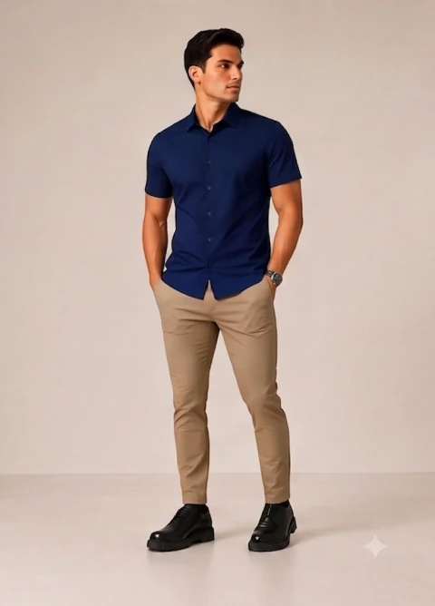 Camisa manga curta fibra de bambu - Cke