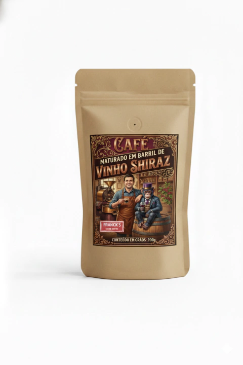 Café maturado em barril de vinho Shiraz chileno - 200g - comprar online