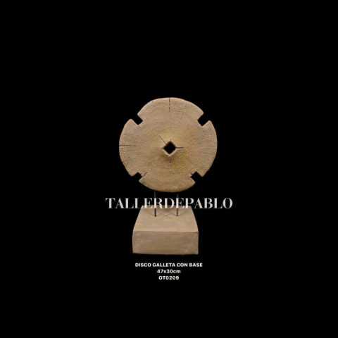 DISCO GALLETA CON BASE