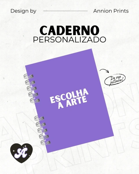 Caderno A5 PERSONALIZADO - comprar online