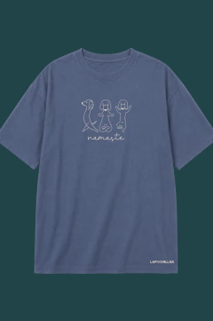 Reme over - YOGA SALCHIS - Azul estampa natural - comprar online