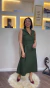 VESTIDO MIDI COM AMARRAÇÃO NA CINTURA na internet