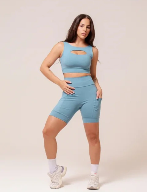 Conjunto Vania Corrida com Bolso Poliamida Maxxi
