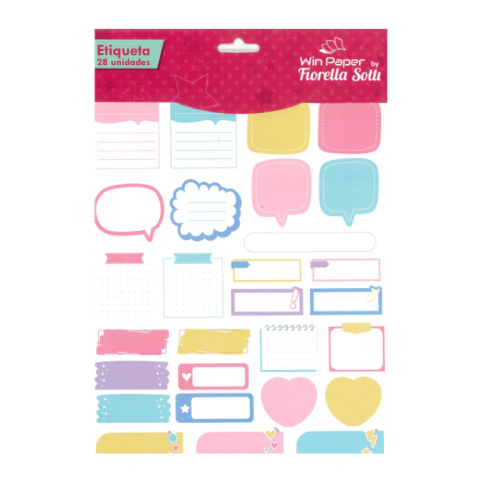 Kit Adesivos Etiquetas 28 Unidades - Win Paper