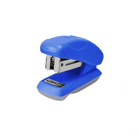 Mini Grampeador com Extrator de Grampos até 18 Folhas Azul - Bazze