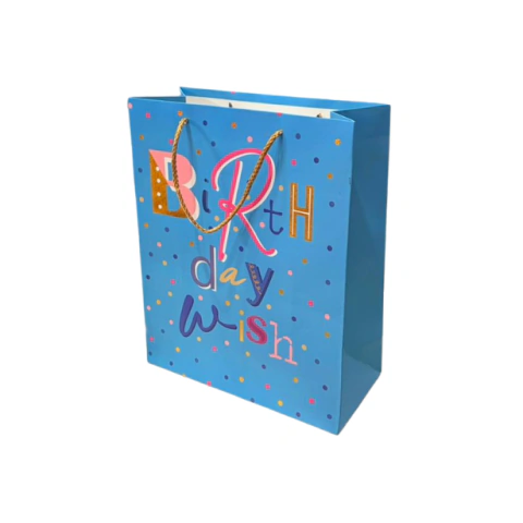 Sacola de Presente Estampada Birthday - Kaz