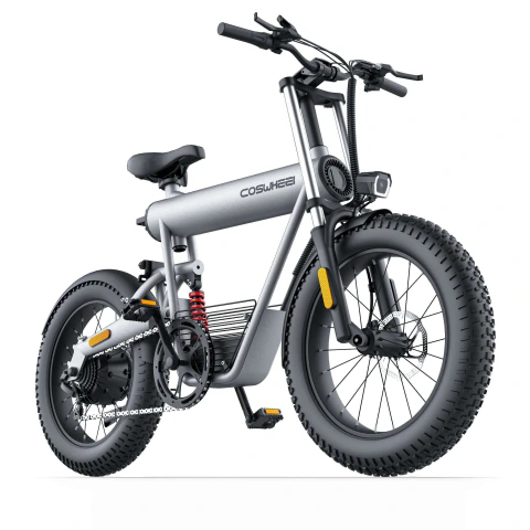 Bicicleta Elétrica Coswheel T20 — Fat Tire 20" Premium Urbana — Pré-Venda · Lançamento