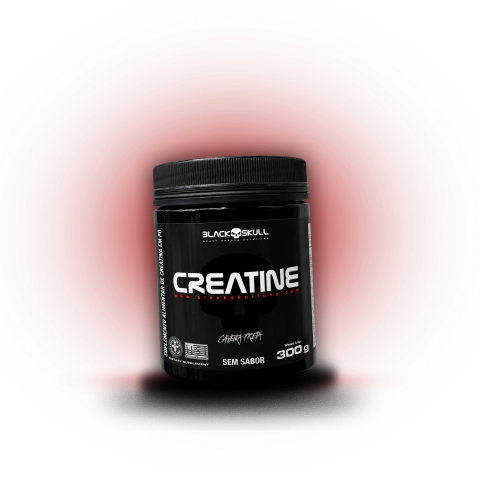 Creatine Black Skull Caveira Preta 300G Sem Sabor - comprar online