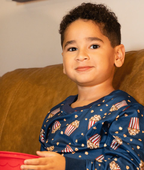 Pijama Infantil Longo Estampa Pipoca