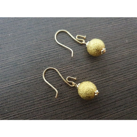 Brinco Gancho Banhado Dourado 3,5cm