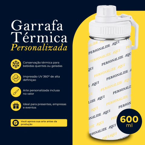 Garrafa Térmica Personalizada 600 ml / 800 ml